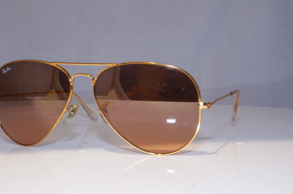 RAY-BAN Mens Mirror Designer Sunglasses Gold Aviator RB 3025 001/3E 18376