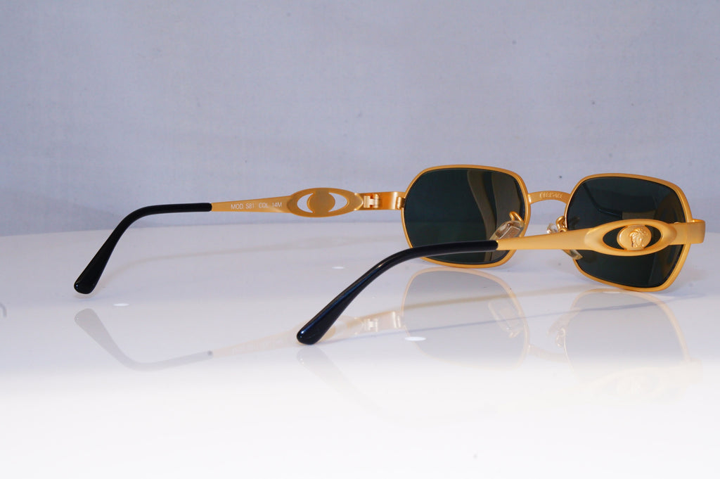 GIANNI VERSACE Mens Vintage 1990 Designer Sunglasses Gold S81 14M 20015 NOS