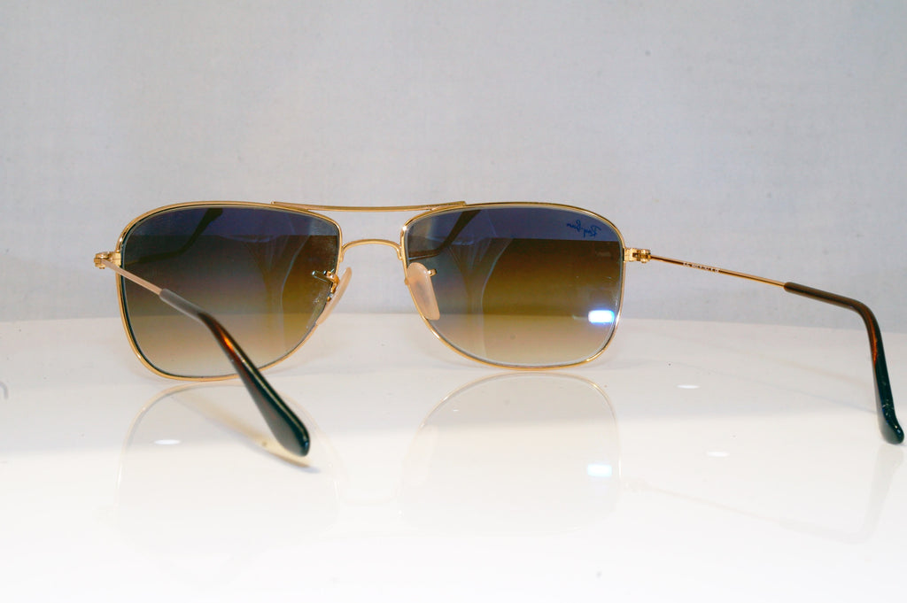 RAY-BAN Mens Designer Sunglasses Gold Square RB 3477 001/51 17086