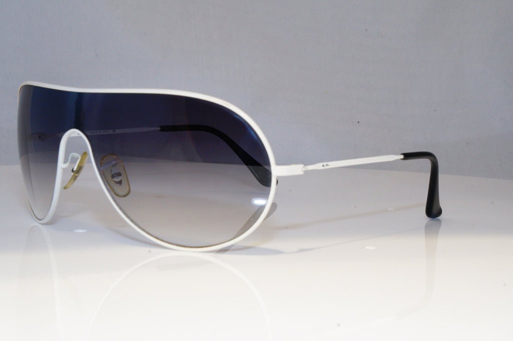 RAY-BAN Mens Womens Designer Sunglasses White Shield WINGS RB 3250 032/8G 20944