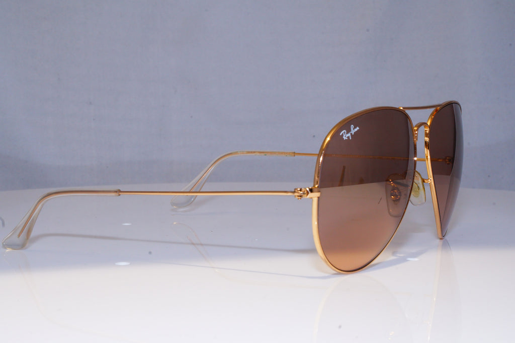 RAY-BAN Mens Mirror Designer Sunglasses Gold Aviator RB 3025 001/3F 18227