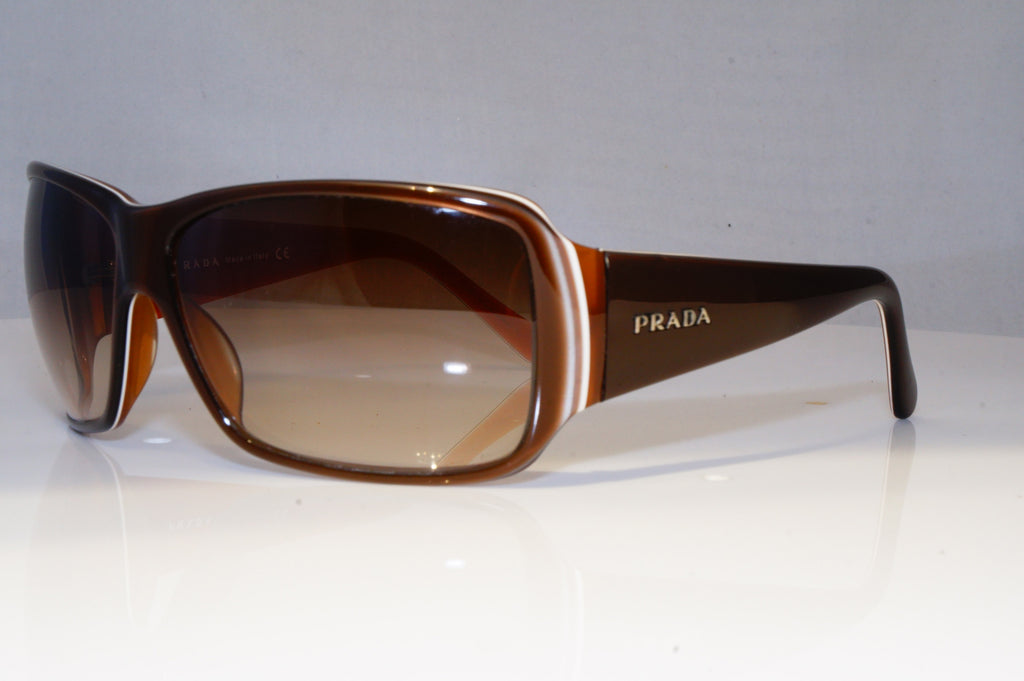 PRADA Womens Designer Sunglasses Brown Rectangle SPR 09G 4BX-2Z1 20784