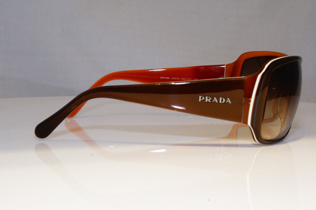 PRADA Womens Designer Sunglasses Brown Rectangle SPR 09G 4BX-2Z1 20784