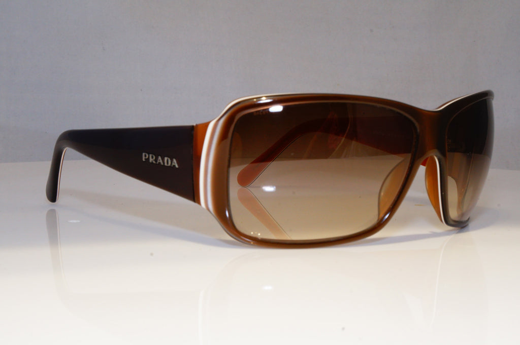 PRADA Womens Designer Sunglasses Brown Rectangle SPR 09G 4BX-2Z1 20784