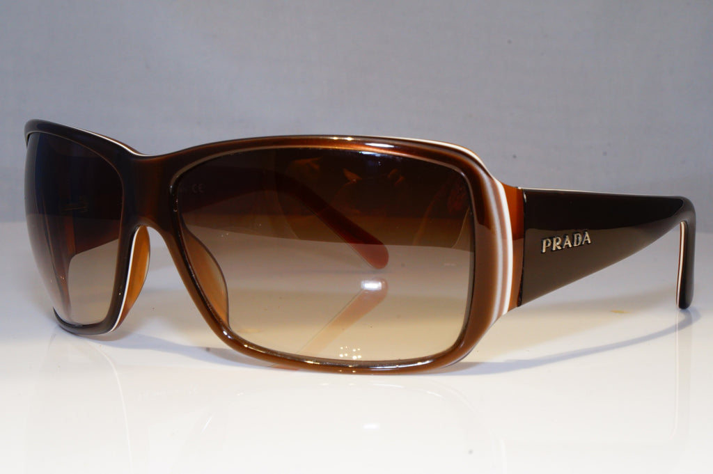 PRADA Womens Designer Sunglasses Brown Rectangle SPR 09G 4BX-2Z1 20784