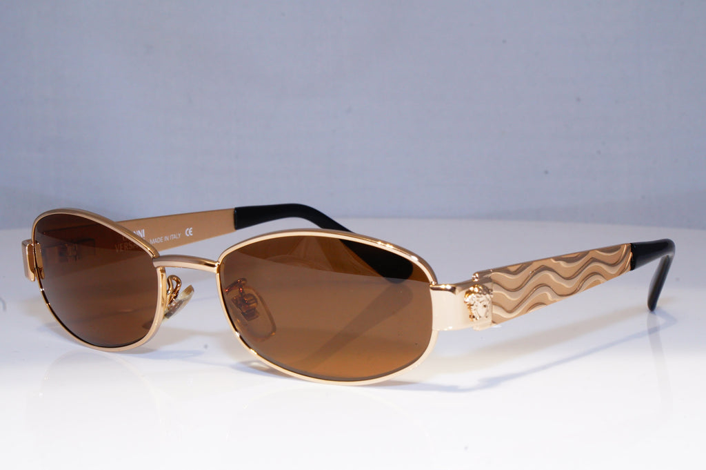GIANNI VERSACE Mens Vintage 1990 Designer Sunglasses Gold X36 30 20028 NOS