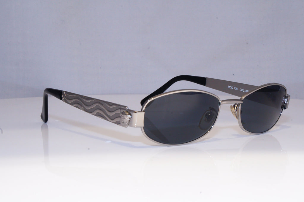GIANNI VERSACE Mens Vintage 1990 Designer Sunglasses Silver X36 29 20040 NOS