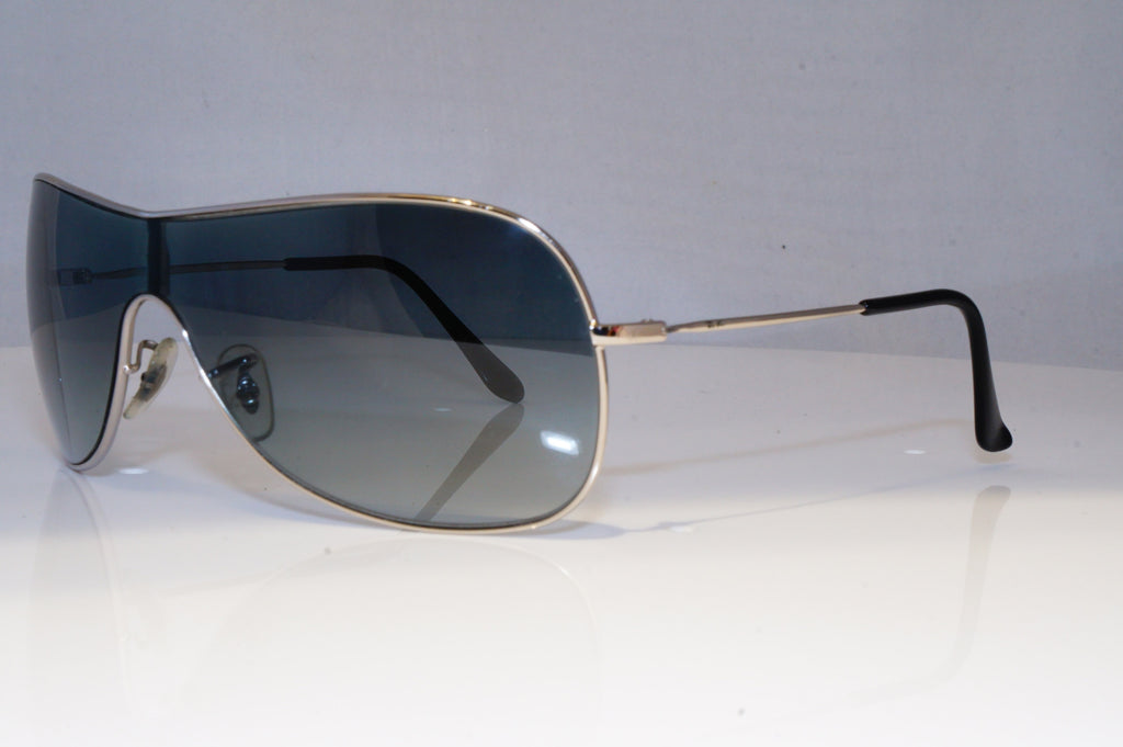 RAY-BAN Mens Womens Vintage Sunglasses Silver Shield RB 3211 003/8G 20943