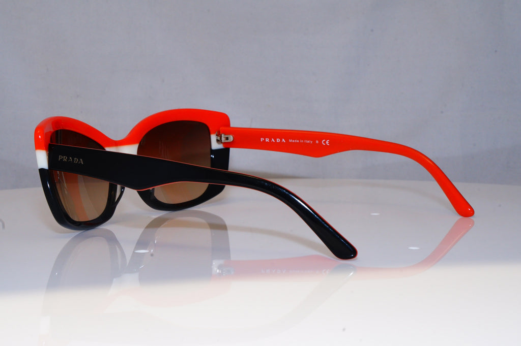 PRADA Womens Oversized Designer Sunglasses Orange Cat Eye SPR 03N DAN-6S1 19027