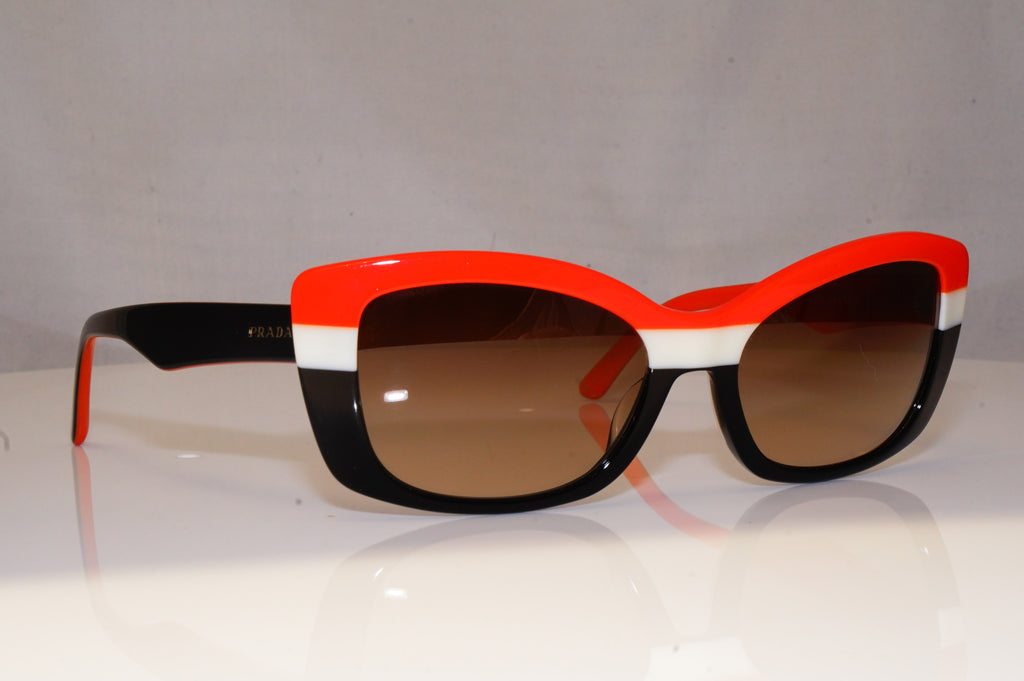 PRADA Womens Oversized Designer Sunglasses Orange Cat Eye SPR 03N DAN-6S1 19027