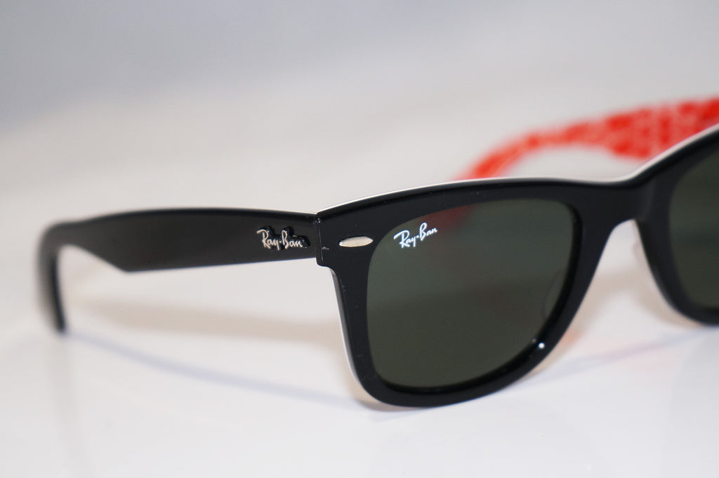 RAY-BAN Mens Designer Sunglasses Black Wayfarer RB 2140 1016 16806