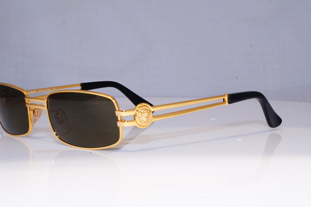 GIANNI VERSACE Mens Vintage 1990 Designer Sunglasses Gold S40 30 19992 NOS