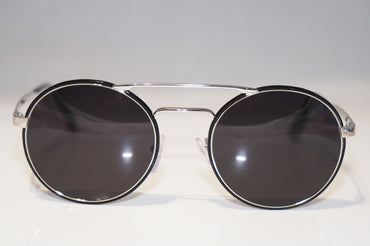 PRADA Womens Designer Sunglasses Silver Round SPR 51S 1AB-2B0 14996