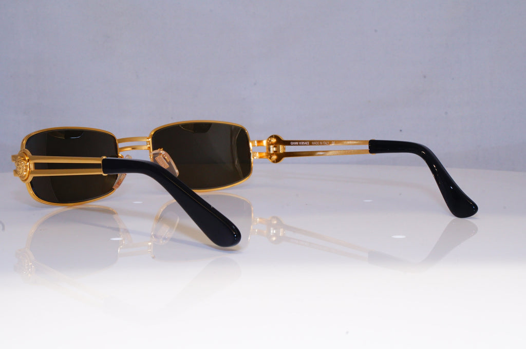 GIANNI VERSACE Mens Vintage 1990 Designer Sunglasses Gold S40 30 19992 NOS