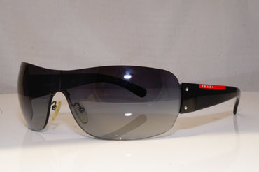PRADA Mens Designer Sunglasses Black Shield SPS 07F 1AB-5D1 19015