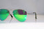 RAY-BAN Boys Girls Mirror Designer Sunglasses Green Aviator RJ 9506 2126G 17705