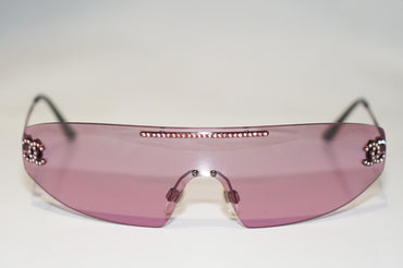 CHANEL Vintage Womens Designer Sunglasses Silver Diamante 4078 C231/7A 16621