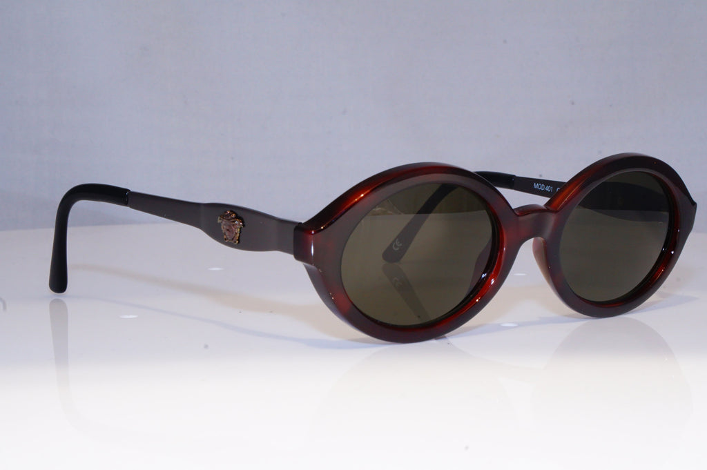GIANNI VERSACE Mens Vintage 1990 Designer Sunglasses Brown 401 900 20011 NOS