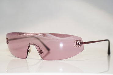 CHANEL Vintage Womens Designer Sunglasses Silver Diamante 4078 C231/7A 16621