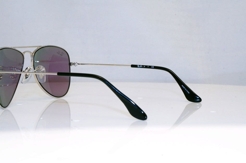 RAY-BAN Boys Girls Mirror Designer Sunglasses Green Aviator RJ 9506 2126G 17705
