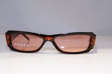 GUCCI Mens Womens Vintage Designer Sunglasses Brown Rectangle GG 1455 9C9 20765