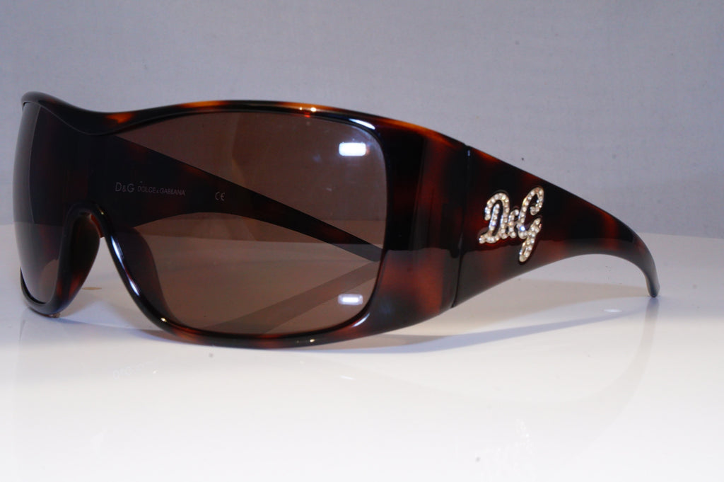 DOLCE & GABBANA Womens Diamante Oversized Sunglasses Shield D&G 8033 50273 20972