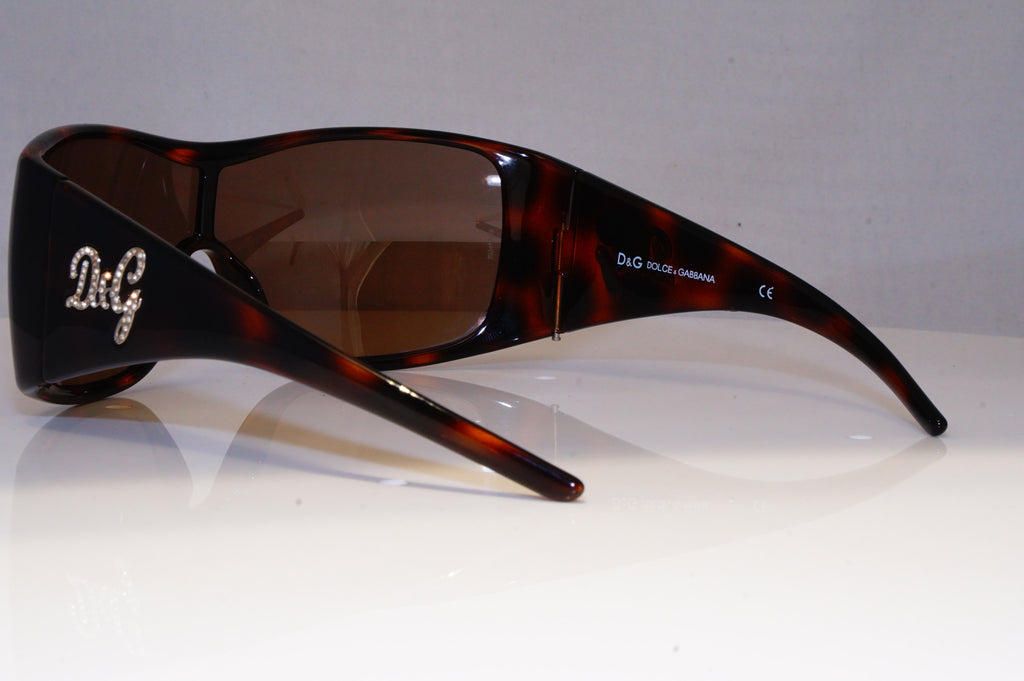 DOLCE & GABBANA Womens Diamante Oversized Sunglasses Shield D&G 8033 50273 20972