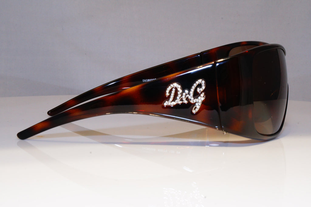 DOLCE & GABBANA Womens Diamante Oversized Sunglasses Shield D&G 8033 50273 20972