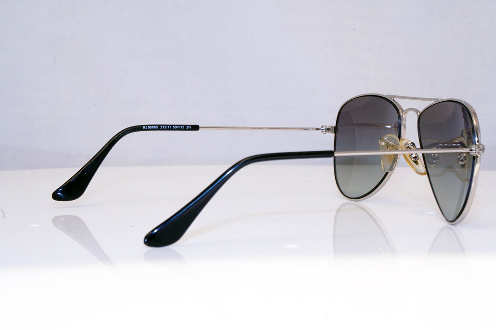 RAY-BAN Boys Girls Designer Sunglasses Silver Aviator RJ 9506 212/11 17672