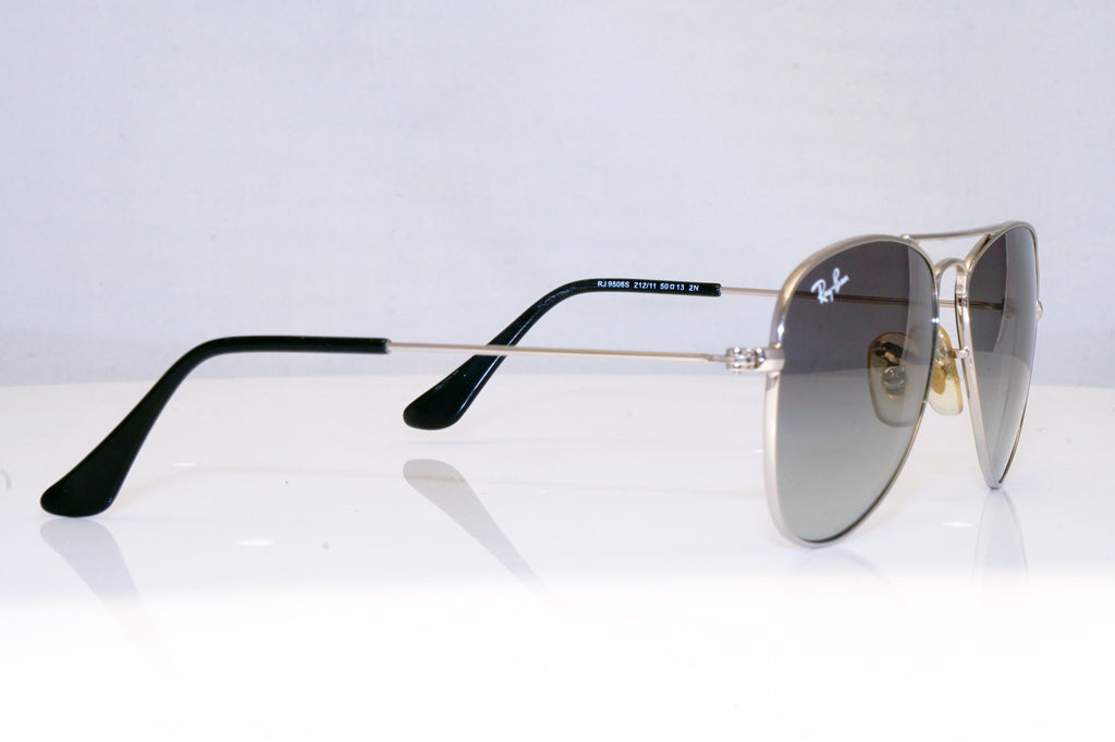RAY-BAN Boys Girls Designer Sunglasses Silver Aviator RJ 9506 212/11 17672