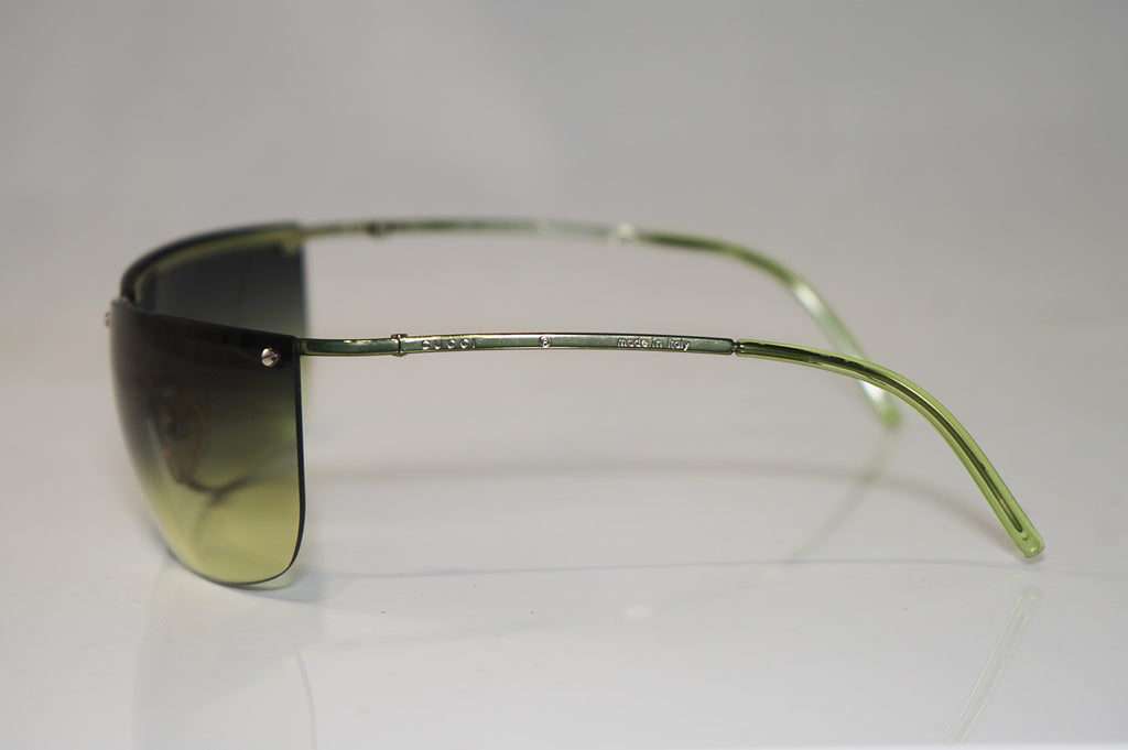 GUCCI 1990 Vintage Mens Designer Sunglasses Green Wrap GG 2652 L4E 14884