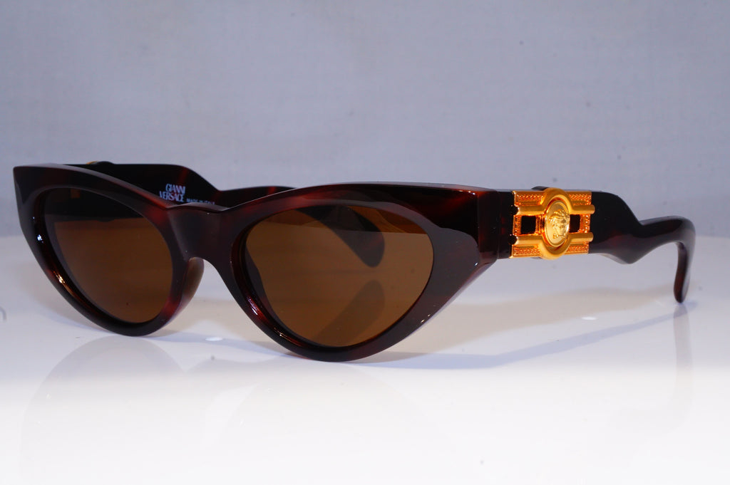 GIANNI VERSACE Mens Vintage 1990 Designer Sunglasses Brown GOLD 476/B 900 20074