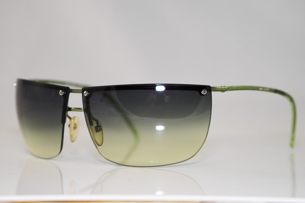 GUCCI 1990 Vintage Mens Designer Sunglasses Green Wrap GG 2652 L4E 14884