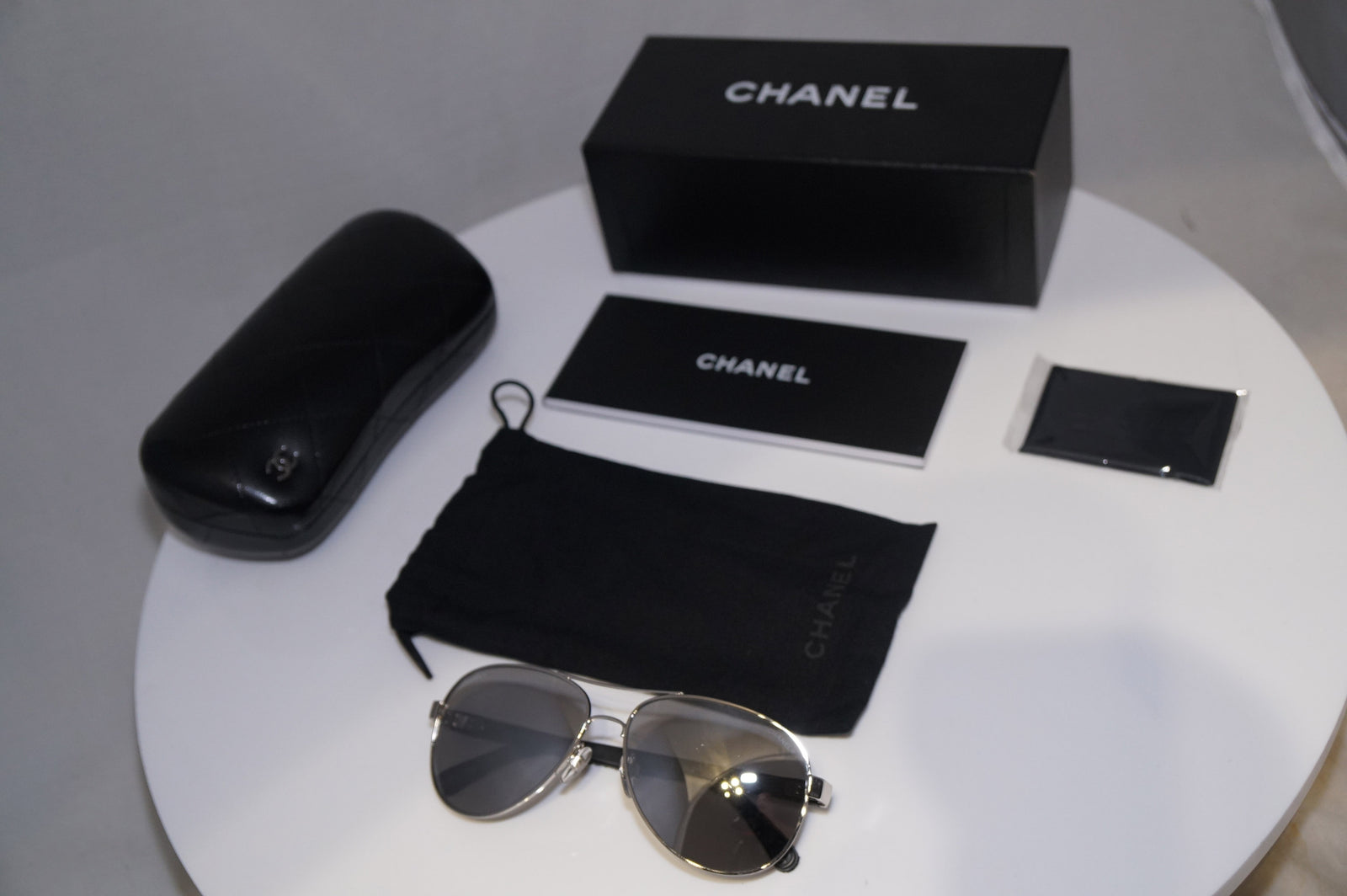 chanel sunglasses gold mirror