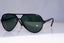 RAY-BAN Mens Vintage 1990 Designer Sunglasses Black Oval CATS BLK 19020