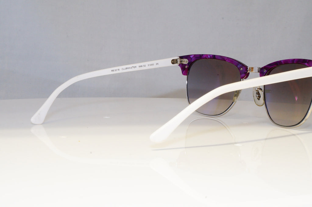 RAY-BAN Mens Womens Designer Sunglasses White Clubmaster RB 3016 998/32 20894