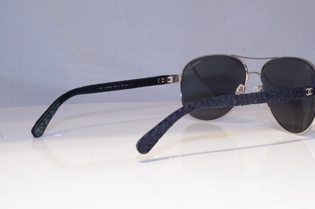 CHANEL Mens Womens Mirror Boxed Designer Sunglasses Pilot 4207 124/6G 20189
