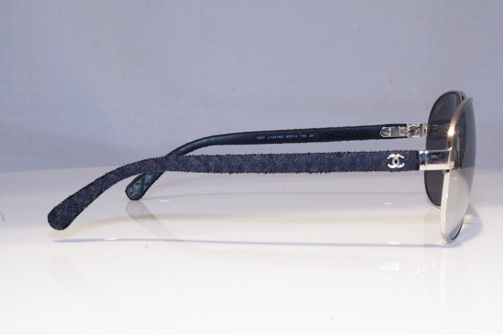 CHANEL Mens Womens Mirror Boxed Designer Sunglasses Pilot 4207 124/6G 20189