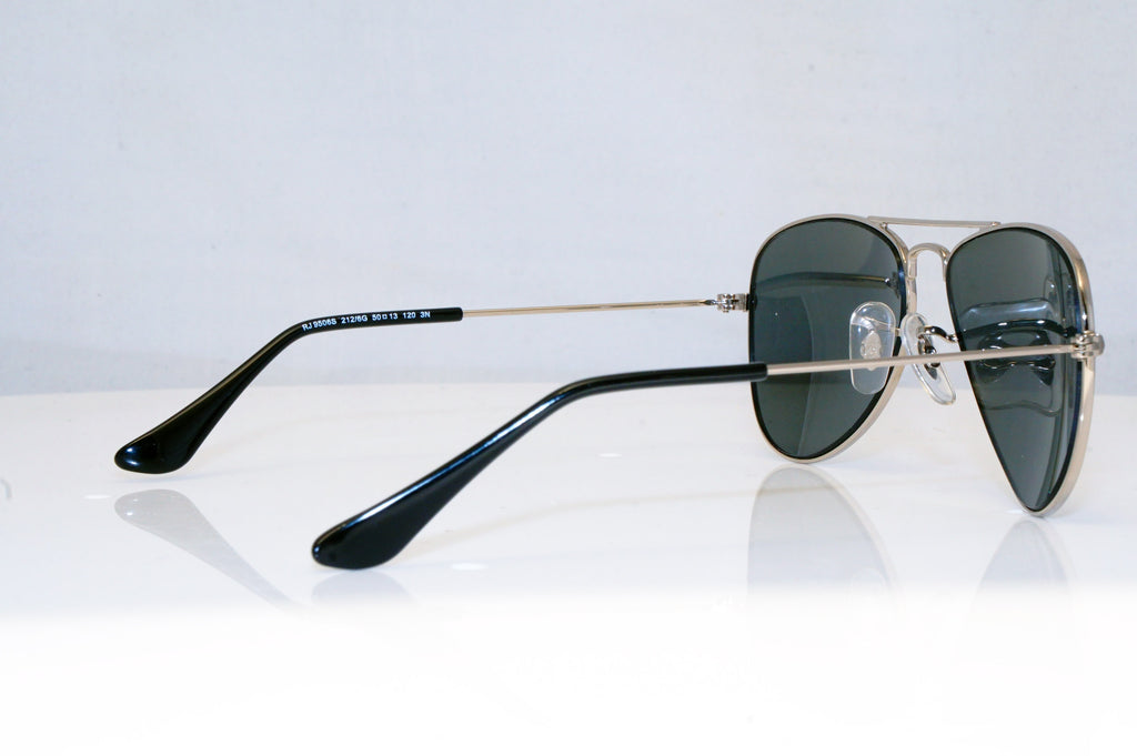 RAY-BAN Boys Girls Designer Sunglasses Silver Aviator RJ 9506 212/6G 17744