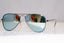 RAY-BAN Boys Girls Mirror Designer Sunglasses Silver Aviator RJ 9506 25030 17935