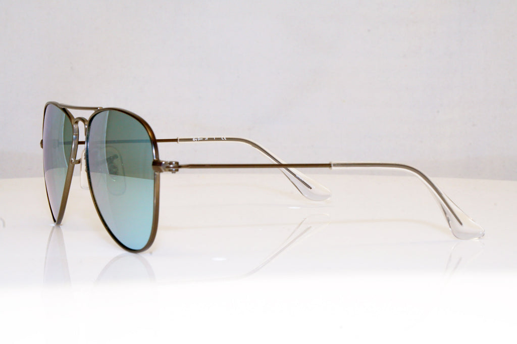 RAY-BAN Boys Girls Mirror Designer Sunglasses Silver Aviator RJ 9506 25030 17935
