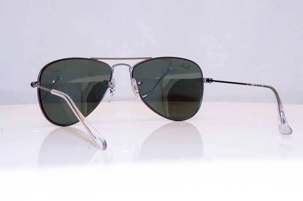 RAY-BAN Boys Girls Mirror Designer Sunglasses Silver Aviator RJ 9506 25030 17935