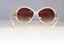 OLIVER PEOPLES Womens Designer Sunglasses White Butterfly HARLOT IS 20776