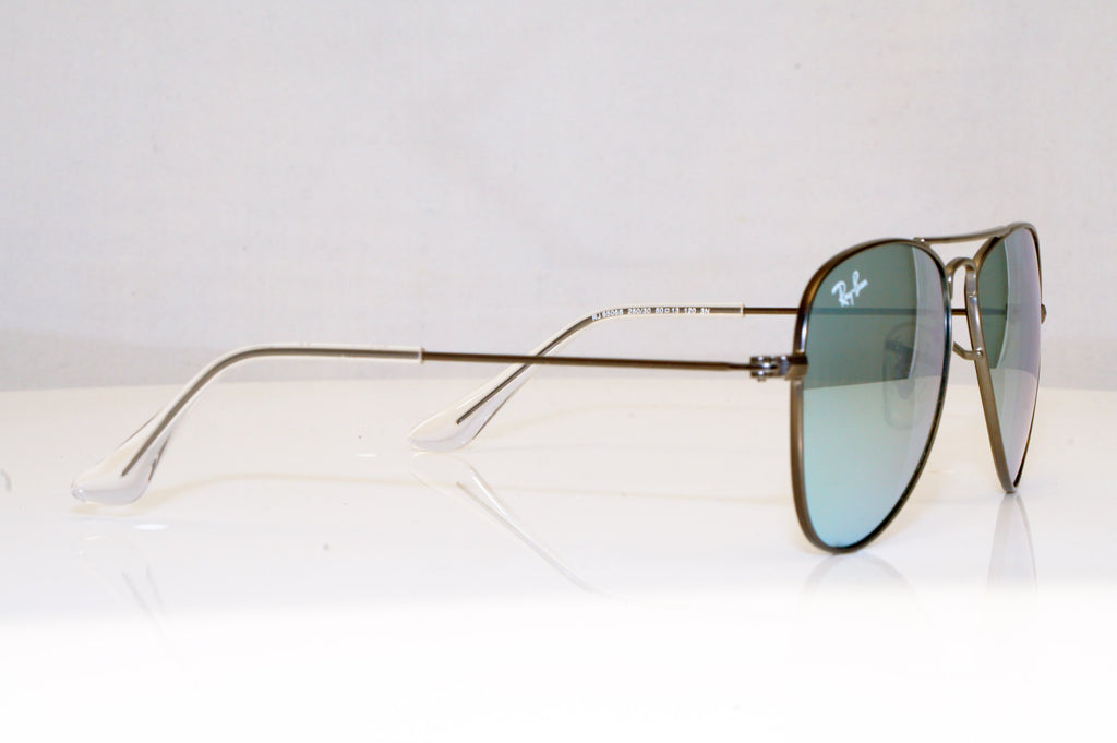 RAY-BAN Boys Girls Mirror Designer Sunglasses Silver Aviator RJ 9506 25030 17935