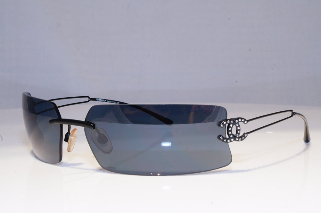 CHANEL Mens Womens Designer Sunglasses Silver Shield 6006 108/87 20176