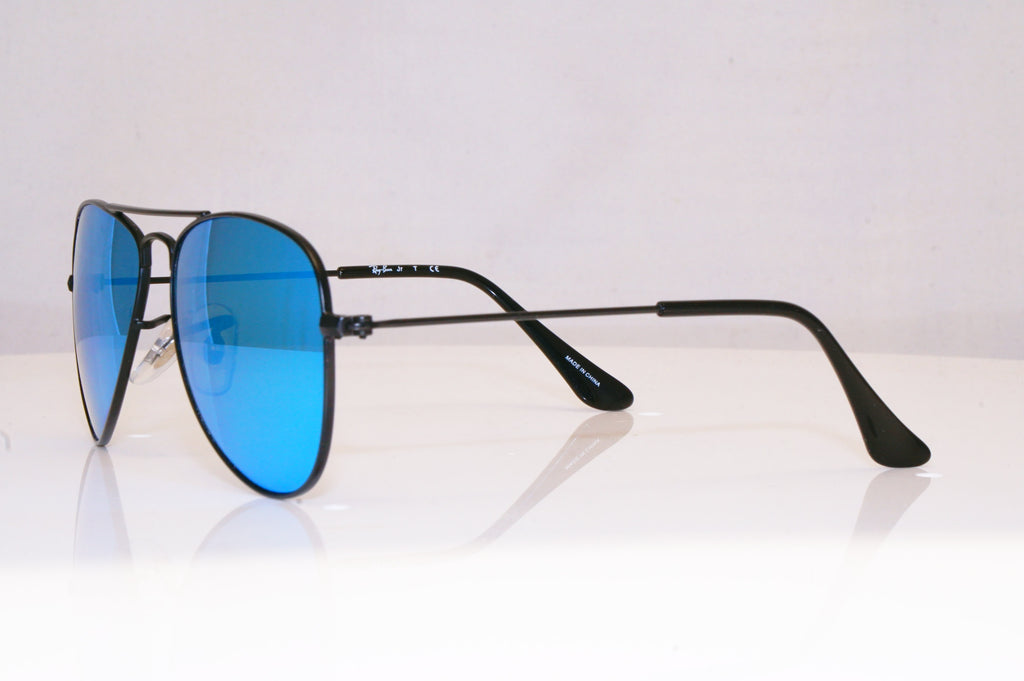 RAY-BAN Boys Girls Mirror Designer Sunglasses Blue Aviator RJ 9506 201/55 17699