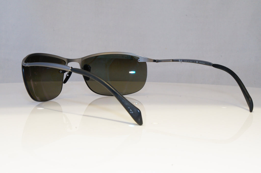 RAY-BAN Mens Polarized Mirror Sunglasses Black FLIGHT RB 3542 029/5J 20941