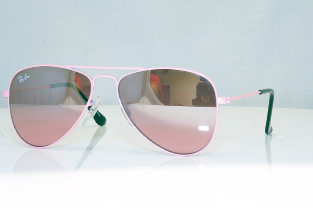 RAY-BAN Boys Girls Mirror Designer Sunglasses Pink Aviator RJ 9506 211/7E 17704