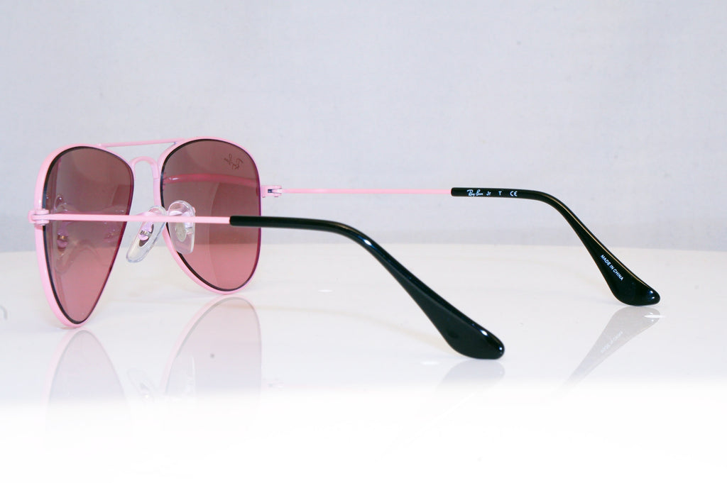 RAY-BAN Boys Girls Mirror Designer Sunglasses Pink Aviator RJ 9506 211/7E 17940