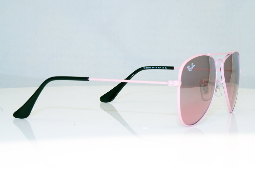RAY-BAN Boys Girls Mirror Designer Sunglasses Pink Aviator RJ 9506 211/7E 17940